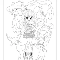 Free Pokemon Monster High Coloring Pages 29 free pokemon monster high coloring pages