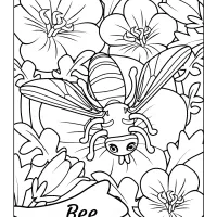 Free Printable Adult Bee Coloring Page 1 10 free printable adult bee coloring page 1