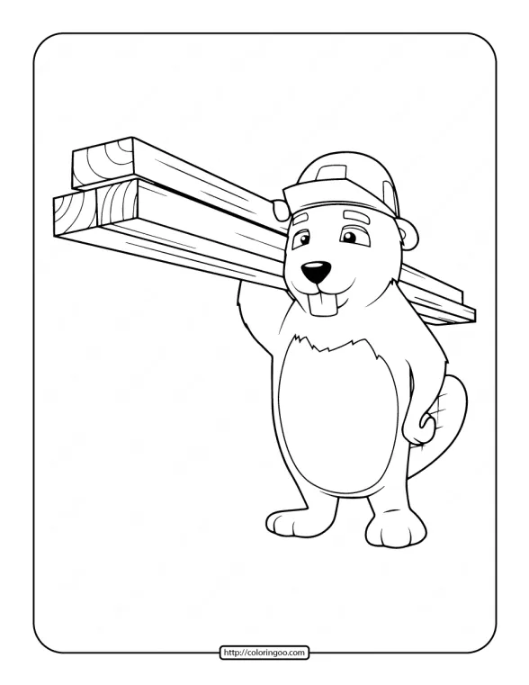 Free Printable Beaver Coloring Pages 1 free printable beaver coloring pages