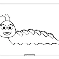free printable caterpillar coloring page