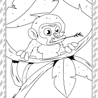 free printable monkey coloring pages