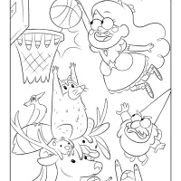 gravity fall characters coloring pages