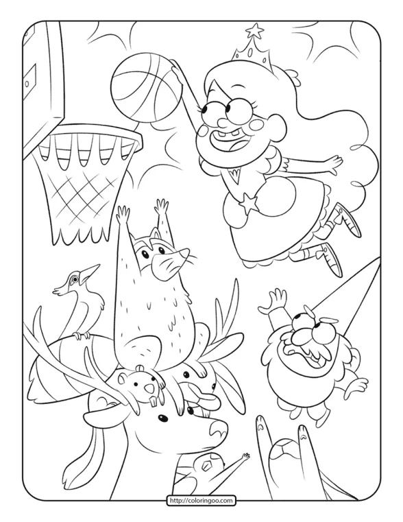 Gravity Falls Characters Mabel Coloring Pages 1 gravity fall characters coloring pages