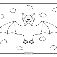 halloween bat coloring pages