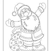 Happy New Year Santa Claus Coloring Page 56 happy new year santa claus coloring page