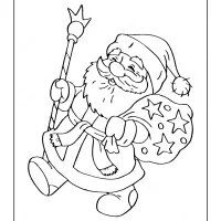 Happy Santa Claus Coloring Page 61 happy santa claus coloring page