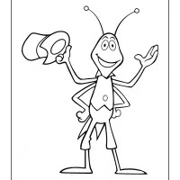 Maya the Bee Flip Coloring Page 5 maya the bee coloring pages