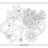 Pokemon Monster High Coloring Pages 32 pokemon monster high coloring pages