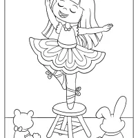 printable ballerina coloring pages for girls