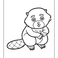Printable Beaver Coloring Book 7 printable beaver coloring book