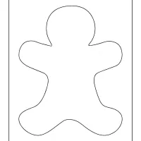 Printable Blank Gingerbread Man Coloring Page 51 printable blank gingerbread man coloring page