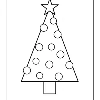 Printable Christmas Tree Coloring Page 02 50 printable christmas tree coloring page 02