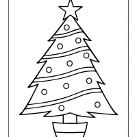 Printable Christmas Tree Coloring Page 45 printable christmas tree coloring page