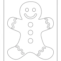 Printable Gingerbread Man Coloring Page 52 printable gingerbread man coloring page