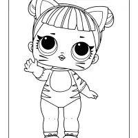 printable lol surprise baby cat coloring pages