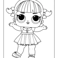 printable lol surprise cheer captain coloring pages