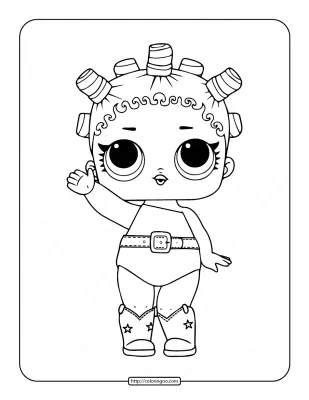 Printable LOL Surprise Cosmic Queen Coloring Pages