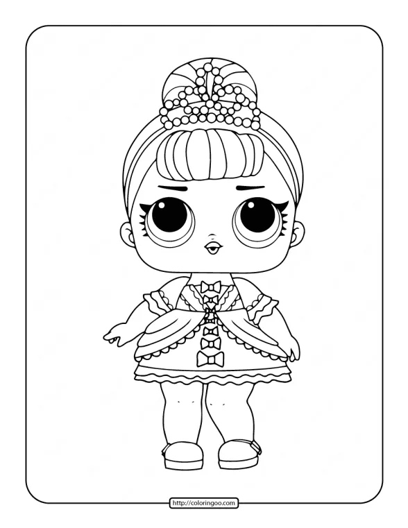 Printable LOL Surprise Fancy Coloring Pages 1 printable lol surprise fancy coloring pages