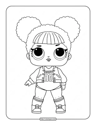 Printable Lol Surprise Hoops Mvp Coloring Page