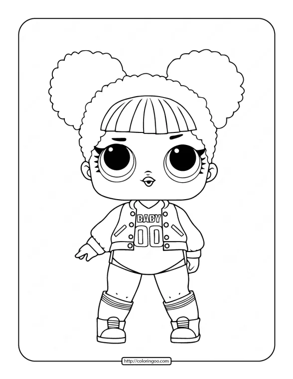 Printable Lol Surprise Hoops Mvp Coloring Page 1 printable lol surprise hoops mvp coloring page