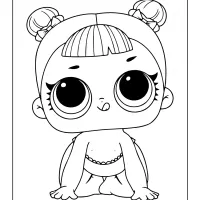 printable lol surprise lil center stage coloring page
