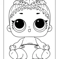 printable lol surprise lil m c swag coloring page