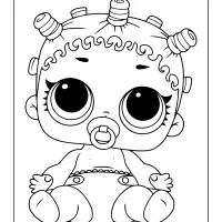printable lol surprise lil roller sk8ter coloring page