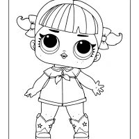 printable lol surprise line dancer coloring page