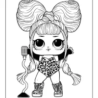 printable lol surprise remix alto coloring page