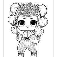 printable lol surprise remix nae nae coloring page