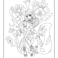 Printable Pokemon Monster High Coloring Pages 30 printable pokemon monster high coloring pages
