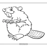 Printables Beaver Coloring Page 6 printables beaver coloring page