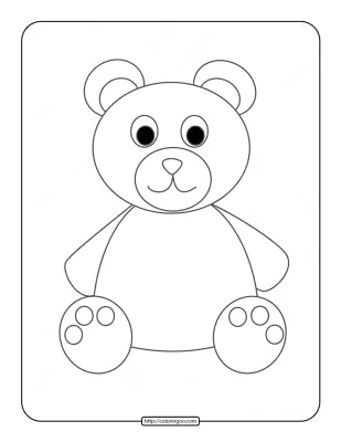 Teddy Bear Coloring Pages For Kids