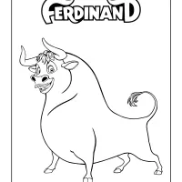 the bull ferdinand coloring page