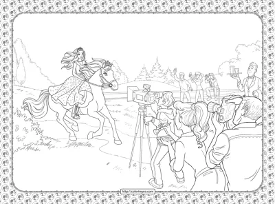 Barbie Princess Adventure Coloring Pages 02