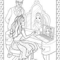 barbie princess adventure coloring pages 04