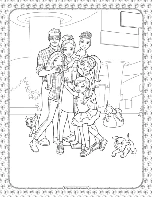Barbie Princess Adventure Coloring Pages 06