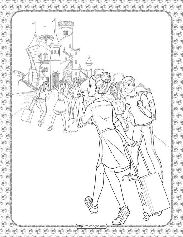 Barbie Princess Adventure Coloring Pages 08 1 barbie princess adventure coloring pages 08