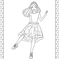 barbie princess adventure coloring pages 10