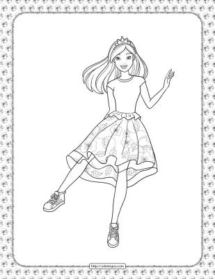 Barbie Princess Adventure Coloring Pages 10
