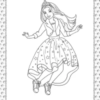 barbie princess adventure coloring pages 11