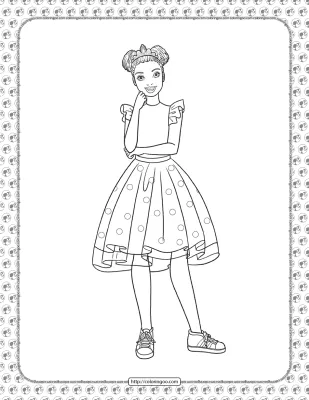 Barbie Princess Adventure Coloring Pages 12