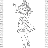 barbie princess adventure coloring pages 13
