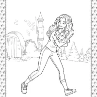 barbie princess adventure coloring pages 14