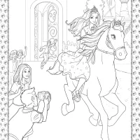 barbie princess adventure coloring pages 28