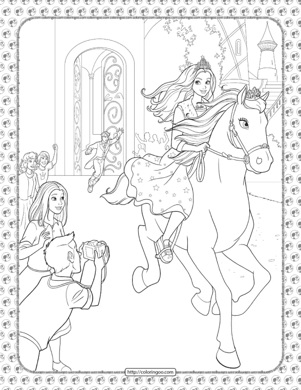 Barbie Princess Adventure Coloring Pages 28 1 barbie princess adventure coloring pages 28