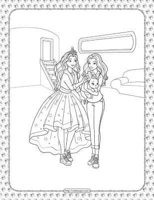 Barbie Princess Adventure Coloring Pages 29