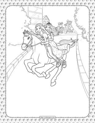 Barbie Princess Adventure Coloring Pages 31