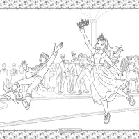 barbie princess adventure coloring pages 32