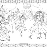 barbie princess adventure coloring pages 34